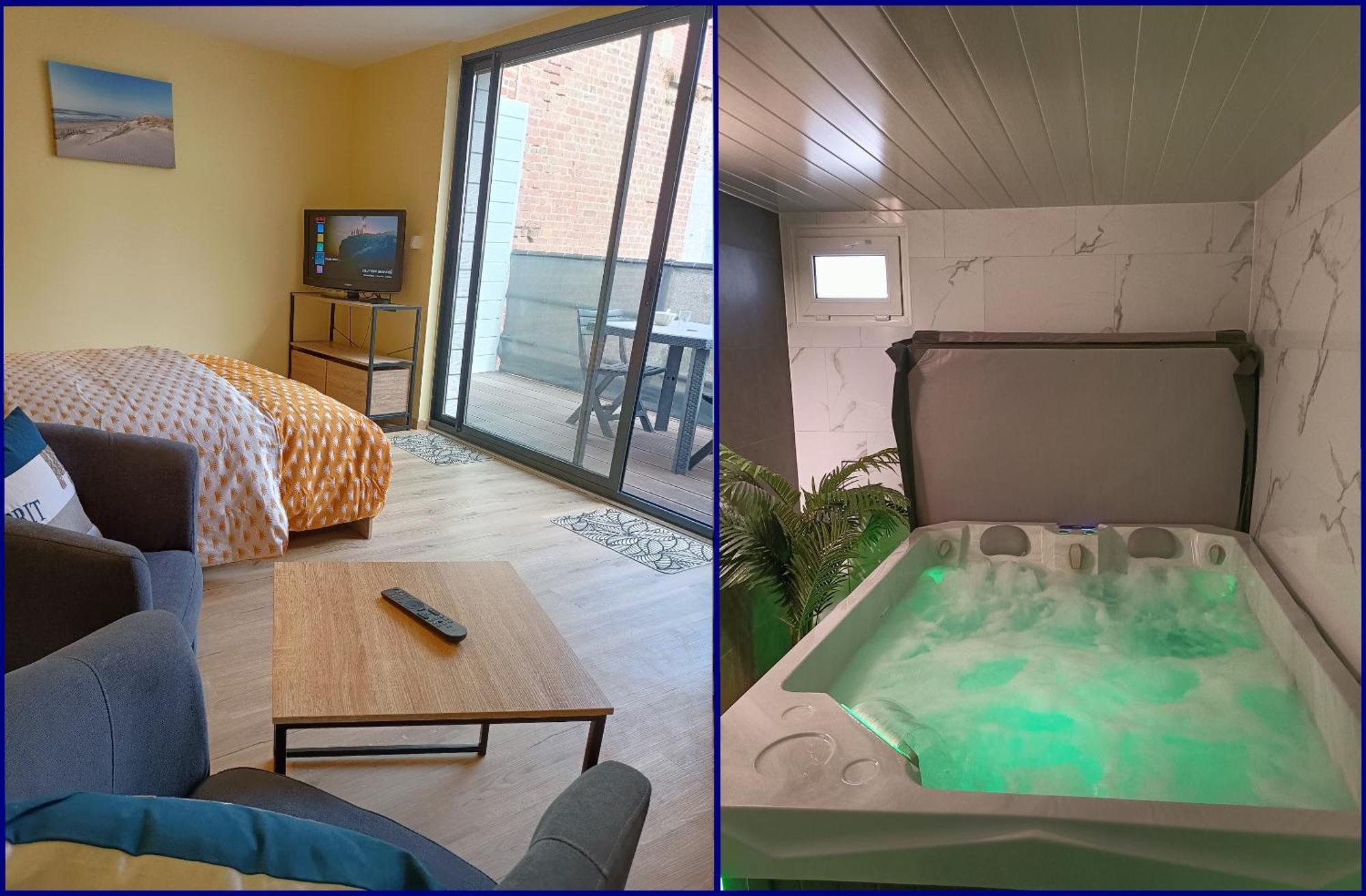 Spa Privatif A 50M De La Plage - Studio Mers-les-Bains Exteriör bild